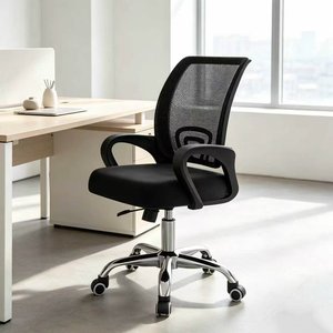 Silla de Oficina Ergonómica Moderna y Económica con Respaldo de Malla Completa, Base Giratoria y Altura Ajustable - Product Image 2