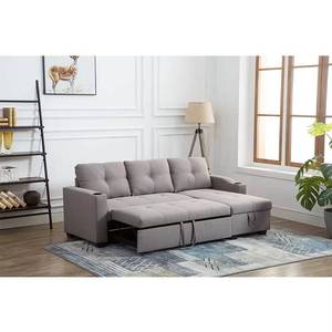 Modern design modular <b>sofa</b> <b>bed</b>, featuring genuine leather upholstery, wooden <b>frame</b>, massage function, and expandable feature for - Product Image 6