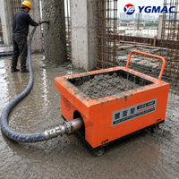 Pompe à béton portable spirale compacte pour applications de transport et de coulage sur longue distance dans des espaces étroits, directement de l'usine