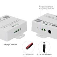 Contrôleur de gradation LED Wi-Fi double mode pleine fréquence SP53XE 5-24V avec télécommande RF 2.4G et décodeur DMX via application SP530E