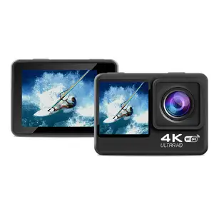Hành động máy ảnh 4K 60fps 24MP 2.0 cảm ứng LCD EIS Màn hình kép Wi-Fi dưới nước không thấm nước Máy ảnh từ xa contr