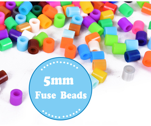 Kit de <span class=keywords><strong>perles</strong></span> à fusionner Princesse Arc-en-ciel - <span class=keywords><strong>Perles</strong></span> à repasser brillantes motifs Cœur, Couronne et Cupcake, Ensemble d'activités créatives DIY pour la création - Product Image 5