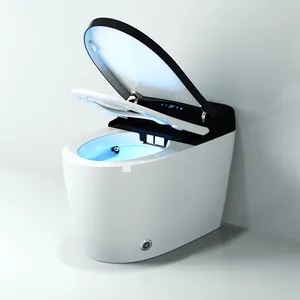 220V Japon one piece wc auto nettoyage entièrement automatique du capteur toilettes chasse d'eau