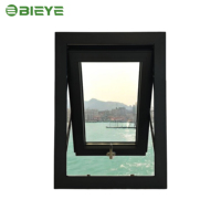 Fenêtre à suspension supérieure en aluminium, double vitrage trempé, extérieure, étanche, isolante thermiquement, pour bâtiment moderne