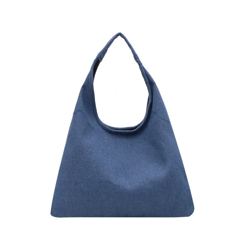 2023 Custom Logo Denim Tote Bag Handbag For Women Ladies Luxury Jeans Purse Ladies Casual Tote Bag Female Jeans Hand Bags Travel