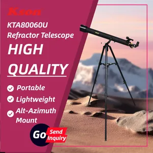 Télescope réfracteur astronomique Kson KTA80060U 60 mm, longueur focale 800 mm, <span class=keywords><strong>lentille</strong></span> <span class=keywords><strong>Barlow</strong></span> 3x, entièrement recouvert, haute qualité, pour débutants - Product Image 2