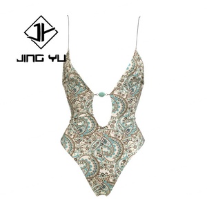 High Quality One-Piece Swimsuit Unique Design Printed Hollow One-Piece Sexy One-Piece Bikini Swimsuit Women - Product Image 5
