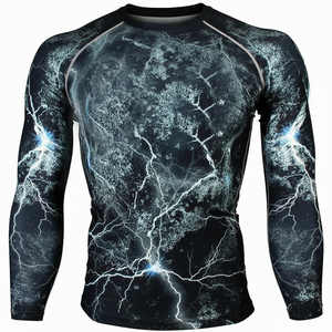 Último Modelo de Camiseta Deportiva para Hombre, Súper Suave y Gruesa, Transpirable, de Secado Rápido, Manga Larga, Opciones de Logotipo/Color Personalizadas, Spandex/Algodón - Product Image 1