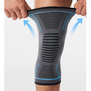 Genouillère de sport tricotée en gros, manchon de compression antidérapant en silicone pour la récupération du ménisque et du ligament croisé antérieur, course à pied et fitness - Product Image 2