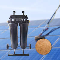 Chariot portable d'eau déionisée pour le nettoyage de vitres avec système de filtration à résine, équipement de purification pour un rinçage impeccable