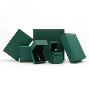 Custom Logo <b>Packaging</b> Jewelry <b>Box</b> Simple Design Leatherette Paper Velvet Rectangle Shape for Rings Earrings Necklaces Bracelets - Product Image 3