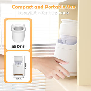 Portable automatisé petite crème glacée à la maison faisant la Machine 550Ml bricolage véritable fabricant de crème glacée aux fruits mous sain avec recette - Product Image 2