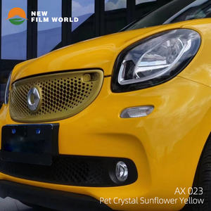 <span class=keywords><strong>Film</strong></span> d'emballage de voiture en cristal jaune, tournesol, noir, brillant, enveloppe vinylique pour voiture transparent, couleur bonbon - Product Image 5