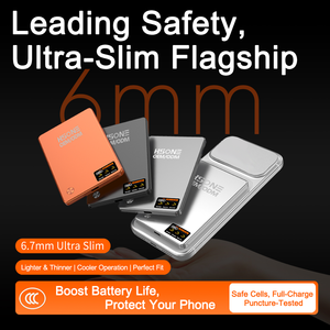 Batterie externe LC18 15W <span class=keywords><strong>Mag</strong></span> sans fil 20W PD filaire 5000mAh avec affichage TFT, cellule semi-solide sécurisée à forte adhérence N52, ultra-mince 6,7 mm, OEM - Product Image 4
