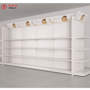 כבד פלדה חד צדדי סופרמרקט מתלה פלדה מכולת חנות מדפים מידות לגונדולה ברזל - Product Image 1