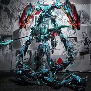 โมเดลประกอบแบบสุ่ม Ao Bing <span class=keywords><strong>Lu</strong></span> Bu Mo Dynamic Nuclear Attack Free <span class=keywords><strong>Bai</strong></span> Xue Ji Can Angel Tide Play ของเล่นพกพา - Product Image 5