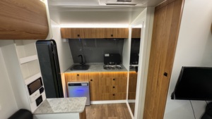 Ecocampor Australien Reise 12-Fuß Offroad Luxus-Wohnwagen Reiseanhänger Geländegängig für 3 Personen Hergestellt in China - Product Image 3