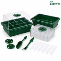Barquettes de semis avec trous de drainage en plastique pour graines de légumes et de fleurs