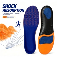 Semelles orthopédiques sportives de qualité supérieure avec soutien de la voûte plantaire, absorption des chocs, inserts de chaussures amortis pour la course à pied, la marche, la randonnée, hommes et femmes
