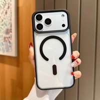 Coque de téléphone magnétique sans fil antichoc et anti-chute en PC électroplaqué, vente en gros d'usine, pour séries 11-15