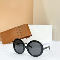 Nouvelles Lunettes de Soleil Tendance 2026 – Designer, Mode Femme, Verres Noirs, Grande Taille Ronde, Protection UV400, Idéales pour les Fêtes