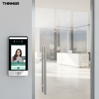 Thinmoo - Videoportero Biométrico Profesional con Carcasa Metálica, Control de Acceso Facial, Escáner de Código QR para una Entrada Segura a la Villa