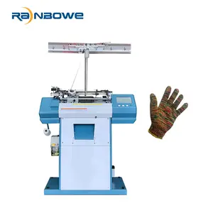 Safety Elastic Pvc Dotted Gloves Machine Terry Glove Knitting Machine Newest