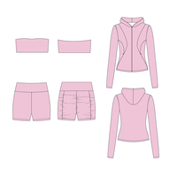 Veste de fitness conception gratuite vêtements de gym écologiques fabricants de vêtements d'entraînement ensemble de yoga 3 pièces pour femmes