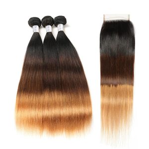 Kích Thước Dài 30 32 34 Inch Brazil Tóc Weave Extension Dropshipping Chồn Tóc Trinh Nữ Lớp Biểu Bì Phù Hợp Bó Sóng Thẳng - Product Image 5