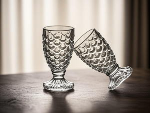 Verre à shot épaissi à motif écaille de 30 ml, mini-gobelet transparent durable pour spiritueux, <span class=keywords><strong>tequila</strong></span> et whisky - Product Image 4