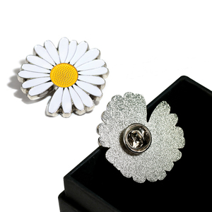 Nuovo margherita e girasole in smalto fiore spille da donna in lega di gioielli spille e ferri da colletto per matrimoni per bambini - Product Image 4