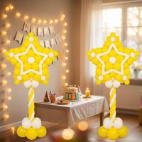 Kit de support de colonne de ballons en forme d'étoile pour décoration de fête DIY, arche de ballons pour anniversaire, mariage, événement, toile de fond