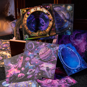 30 pcs/pack Matériel Papier Étoile Fantasy Série Phase de Lune Thème Manuel DIY Décoration Soulignement - Product Image 3