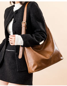 Bolsa de Mano Grande de Piel Sintética con Cierre, Estilo Moderno, para Mujer, Ligera, para Trabajo y Compras, Regalo de Navidad, Oferta Especial de <span class=keywords><strong>Black</strong></span> <span class=keywords><strong>Friday</strong></span> 2025 - Product Image 5