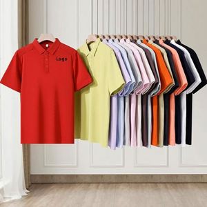 Polo pour homme de haute qualité, personnalisé avec logo, en coton, polyester et lyocell, séchage rapide, pour le golf, l'entraînement, les affaires, les employés - Product Image 1