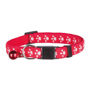 Collier pour chat en nylon élastique bleu avec motif flocon de neige blanc réglable pour animaux de compagnie - Product Image 3