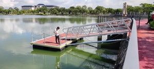 2025 nuovo Design sicuro pontone galleggiante ponte <span class=keywords><strong>idrovolante</strong></span> in lega di alluminio sistema di Dock galleggiante - Product Image 4