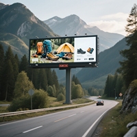 Nouvel écran LED d'extérieur P10 couleur intégrale avec graphiques animés IP43 pour la publicité, les centres commerciaux en libre-service et les ascenseurs (OEM)