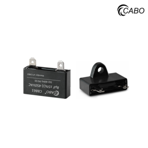 Condensateur de fonctionnement pour ventilateur de plafond CABO <span class=keywords><strong>CBB61</strong></span> (film polypropylène) 110V-630VAC 40/85/21C, contrôle du moteur, certifié RoHS/TUV S3 J/K - Product Image 1