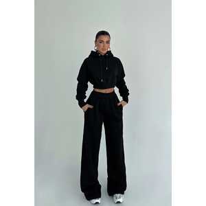 Conjunto Deportivo de 2 Piezas para Niños, con Capucha y Bufanda de Nailon Negro, Cómodo y Transpirable, para Correr, Personalizado con Logotipo Impreso, Talla XL, para Invierno - Product Image 3