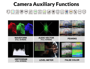 Q7-12G 7 Inch 4K Siêu Độ Sáng 2000 Nits Kép 12G SDI HDMI Video Màn Hình Với Dạng Sóng Peaking Chế Độ Pip Cho Quay Phim - Product Image 6