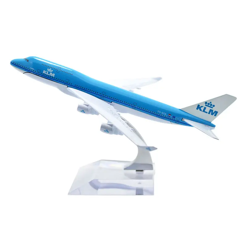 1:400 16cm KLM ההולנדי רויאל איירליינס בואינג B747-400 מתכת נוסע מטוס דגם מטוסים אזרחיים מצב למות יצוק מטוס דגם