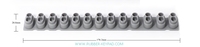 Clavier/Barre de touches en caoutchouc silicone pour Korg PA1000 PA600 PA900 X50 PA500 KROME-61 Contact en caoutchouc 1x13P