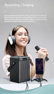 Mini altavoz inalámbrico portátil para Karaoke, reproductor de tamaño pequeño de alta calidad para transmisión en vivo y rendimiento de calle - Product Image 4