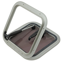 Hublot carré marin en alliage d'aluminium, fenêtre de pont de bateau à ouverture coulissante, hublot de yacht pour accessoires de camping-car, yacht et bateau