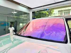 Buena calidad camaleón cristal azul púrpura vinilo antiarañazos 88% VLT 72% IRR 99.9% UVR aislamiento térmico Protección <span class=keywords><strong>de</strong></span> Privacidad <span class=keywords><strong>ventanas</strong></span> - Product Image 4