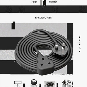 <span class=keywords><strong>สาย</strong></span>ต่อขยายกลางแจ้งมาตรฐานบริทิชมาตรฐานพร้อมช่องเสียบสาย<span class=keywords><strong>ไฟ</strong></span>แบบ15A IEC ตัวเมียปลั๊กตัวผู้แบบ UK สองฟิวส์เครื่องใช้<span class=keywords><strong>ไฟ</strong></span>ฟ้าในบ้าน - Product Image 3