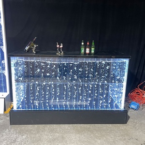 Mobilier commercial moderne Lumière LED Plastique acrylique transparent Bulles d'eau Bar mural pour centre commercial Hôtel Commerce de gros en usine - Product Image 1