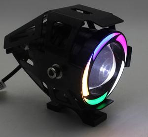 Motorcycle Universal <strong>LED</strong> Headlight U7 Colorful Moto Lights for Scooter Motorbike Fog Lamp Angel <strong>Devil</strong> <strong>Eyes</strong> <strong>LED</strong> External Flashing - Product Image 5