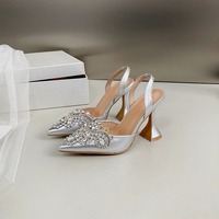 Sandales de Soirée d'Été au Design Italien, Chaussures de Mariage Élégantes et Sexy pour Femmes avec Talon Fin et Semelle Intérieure en PU, Semelle Extérieure en Caoutchouc